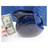 8" Blue FIESTA WARE Water Pitcher EXC