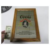 COORS 12.5x18.5 Classic Wall Mirror Wood Frame NCE