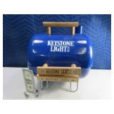 Keystone Light Unused Metal 12" Blue Grill