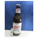 Poly Coors Light 24" Bottle Coin Bank