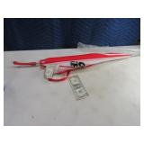 screw-on Coors Light Red/White Umbrella Unused