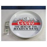 Metal Coors "BEST OF" Beer Tray 2sided