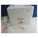 Vintage 10" Styro CoorsLight 6pack Cooler