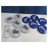 Lot(10) Unused 4" Mini Frisbee Coors & CoorsLight
