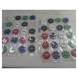 39pc Coors Themed Poker Chips
