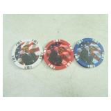 Red/White/Blue OBAMA Poker Type Collector Chips