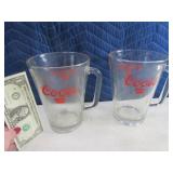 Lot(2) Coors Premium BIG-BOY 7" Handled Glasses