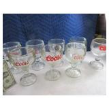 Lot(8) HD Coors Scooner OldSchool Heavy Glasses