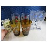 (4) Blue Moon & (4) Coors Glasses