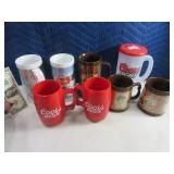 Lot(8) Asst Poly Coors Adv Mugs/Glasses