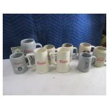 Lot(9) asst Coors Stein Style Mugs