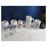Lot(6) SteinStyle Coors Handled Mugs