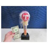 Beer Tap: Texas Rangers MLB Real Baseball Topper