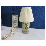 Vtg Coors Banquet Can Tabletop Lamp