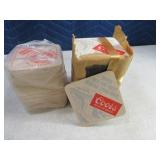 Unused Vtg Paper Coors Coasters (4.5"+3.75"stacks)