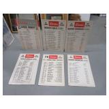 Lot(6) Broncoss Coors Vintage ScoreCard Cutouts