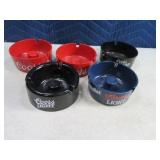 Lot(5) Poly Coors Advertising AshTrays
