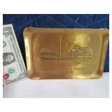 Bronzed WENDELL~AUGUST Coors Company Tray 9x6