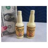 Early Coors Pottery BottleShaped S&P Set