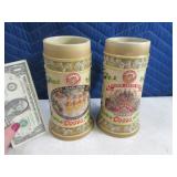 2pc Coors LABEL SERIES Steins