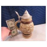 Sailing~Boatin Harbor Stein embossed 7"