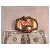 Coors Racing Dimensional Vtg Belt Buckle