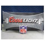 Tin Coors Light NFL 28"x15" Sign Decor