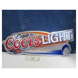 CatchACoorsLight Baseball Tin Sign 32"x12"