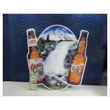 CoorsLight/Coors Tin WaterFall 24" Sign