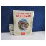 Early Coors EASY TO BE A GENTLEMEN Cardboard Sign