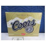 Coors Banquet Beer 16x12.5 Classic Tin Sign