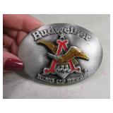 Belt Buckle: BUDWEISER King of Beers Embossed $$
