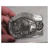 Belt Buckle: American RailRoad 1985 Commer #d Sign