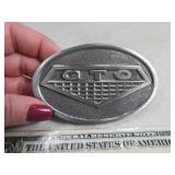 Belt Buckle: Pontiac GTO Heavy Inlaid Cast 1993