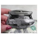 Belt Buckle: Classic FORD THUNDERBIRD Inlaid C&J