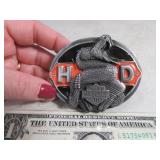 Belt Buckle: HD Harley Davidson Inlaid Snake SIsYu