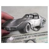 Belt Buckle: CORVETTE 1979 Bergamont Cutout Hvy