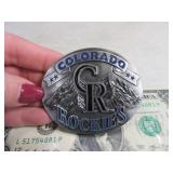 Belt Buckle: CO ROCKIES #