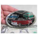 Belt Buckle: CHEVROLET 50s Trio Inlaid 88