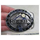 Belt Buckle: CO ROCKIES Oval Embossed #d SISY 1o3
