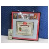 Home Bar License Framed 16" Wall Mancave Decor