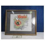 COORS Framed Wall Art 21x17 Matted Nice