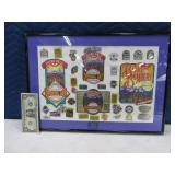 Amazing COORS FIELD Rockies Framed Pin Collection