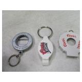 Lot(3) Bottle Opener Coors/BEV KEY Keychains