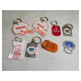 lot(8) Retro Keychains vintage Broncos to Beer