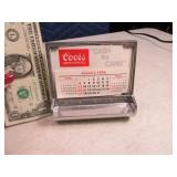 1974 COORS Aluminum Tabletop Calendar Unused