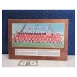 1980 Denver Broncos Team Picture on Wood 19x13