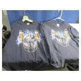 Lot(2) CoorsLight Football szXL T-Shirts