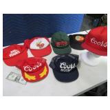 Lot(7) Vintage SnapBack Coors BallCaps Hats AS IS