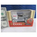 ERTL Coors 1918 Barrel DieCast Metal Bank boxed